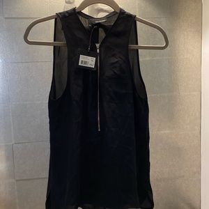 The Kooples black silk top